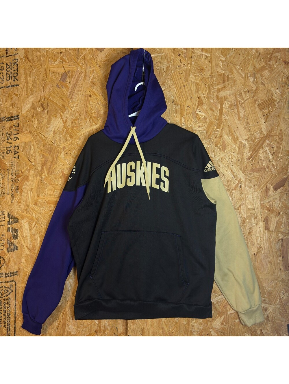 Adidas Washington Huskies Colorblock Hoodie